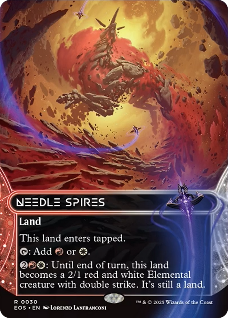 Needle Spires (0030) (Borderless) [Edge of Eternities: Stellar Sights] | Good Games Modbury