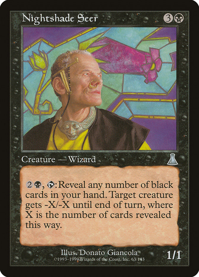 Nightshade Seer 63/143 (Urza's Destiny)  - Foil | Good Games Modbury