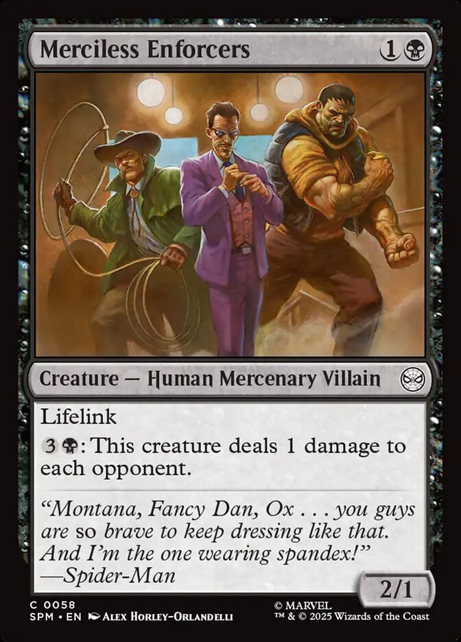 Merciless Enforcers 58/198 (Marvel's Spider-Man)  - Foil | Good Games Modbury