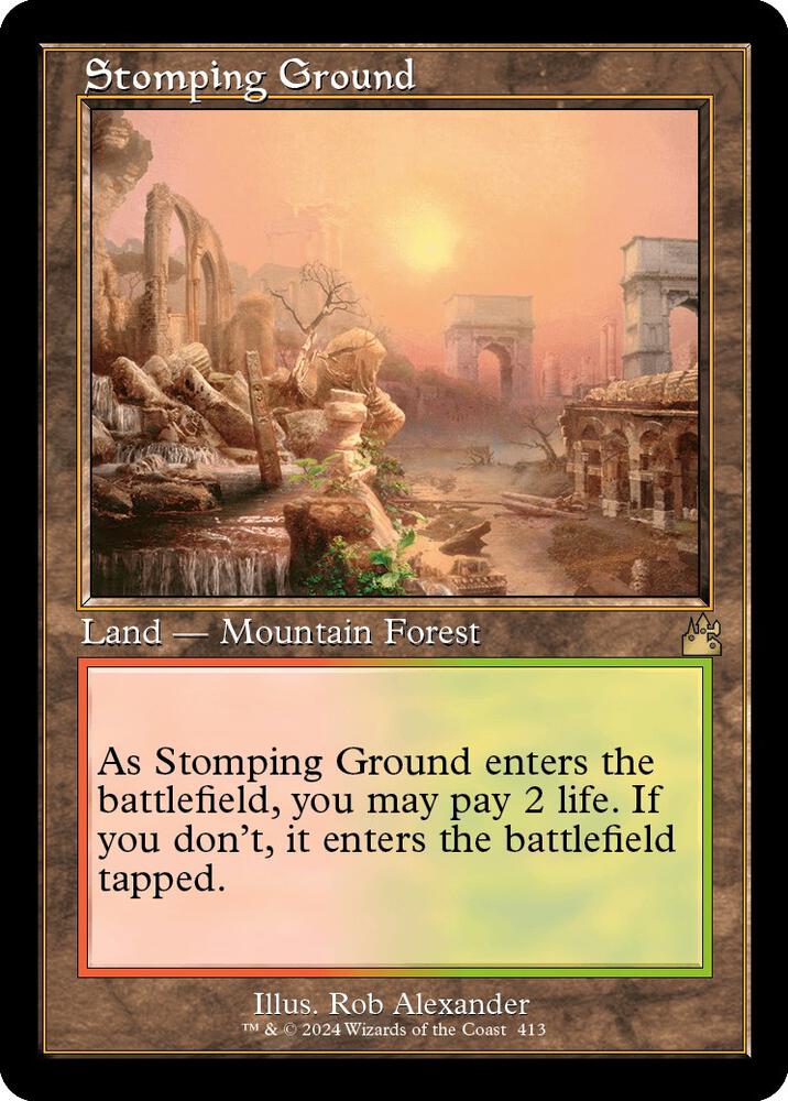 Stomping Ground 413/291 (Ravnica Remastered)  - Retro | Good Games Modbury