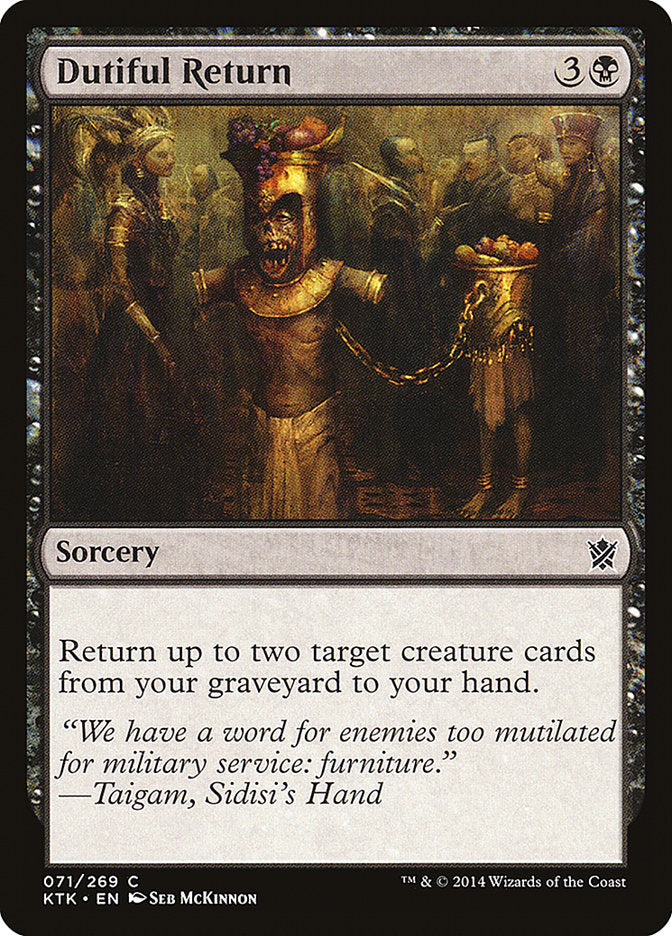 Dutiful Return [Khans of Tarkir] | Good Games Modbury