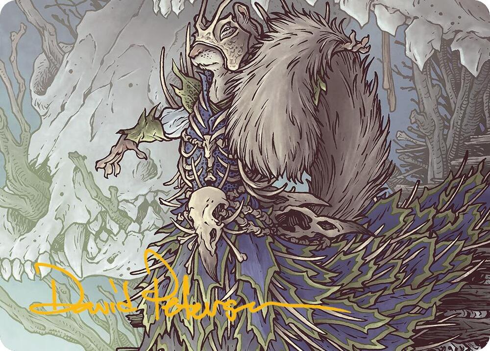 Camellia the Seedmiser Art Card Gold Stamped Signature 47 (Art Series: Bloomburrow)  | Good Games Modbury