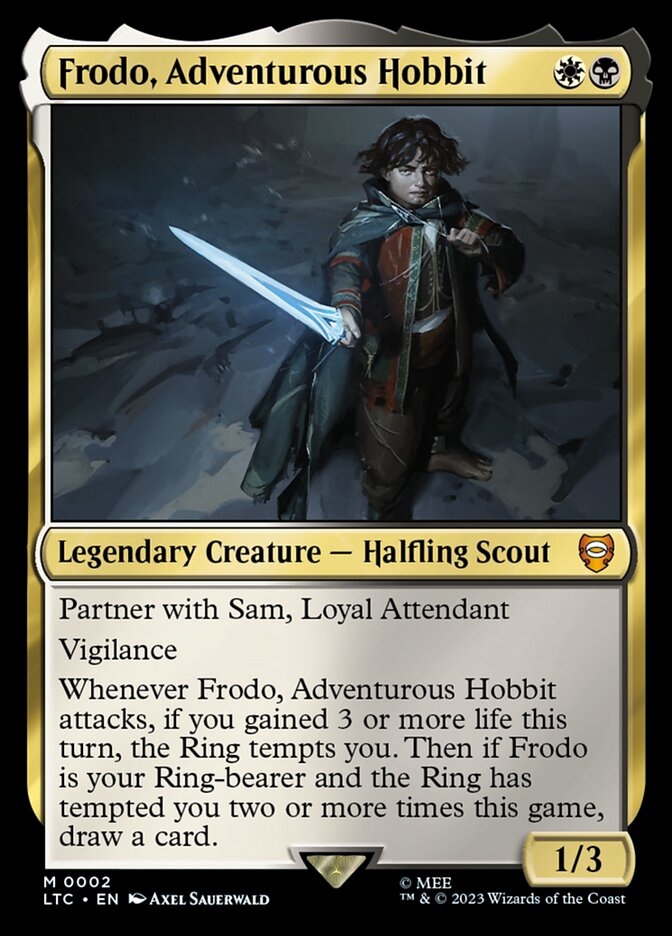 Frodo, Adventurous Hobbit 2 (Commander: The Lord of the Rings: Tales of Middle-earth)  - Foil | Good Games Modbury