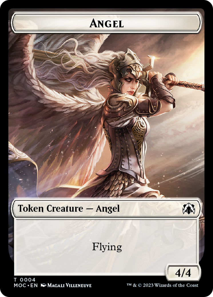 Eldrazi // Angel (4) Double-Sided Token [March of the Machine Commander Tokens] | Good Games Modbury