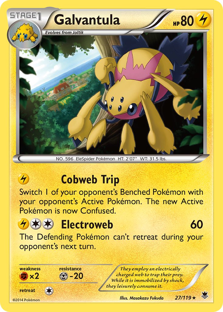 Galvantula(27/119) (Theme Deck Exclusive) [XY: Phantom Forces] | Good Games Modbury