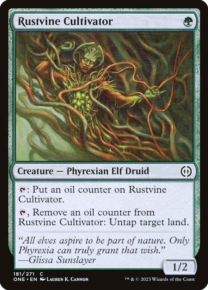Rustvine Cultivator 181/271 (Phyrexia: All Will Be One)  - Foil | Good Games Modbury