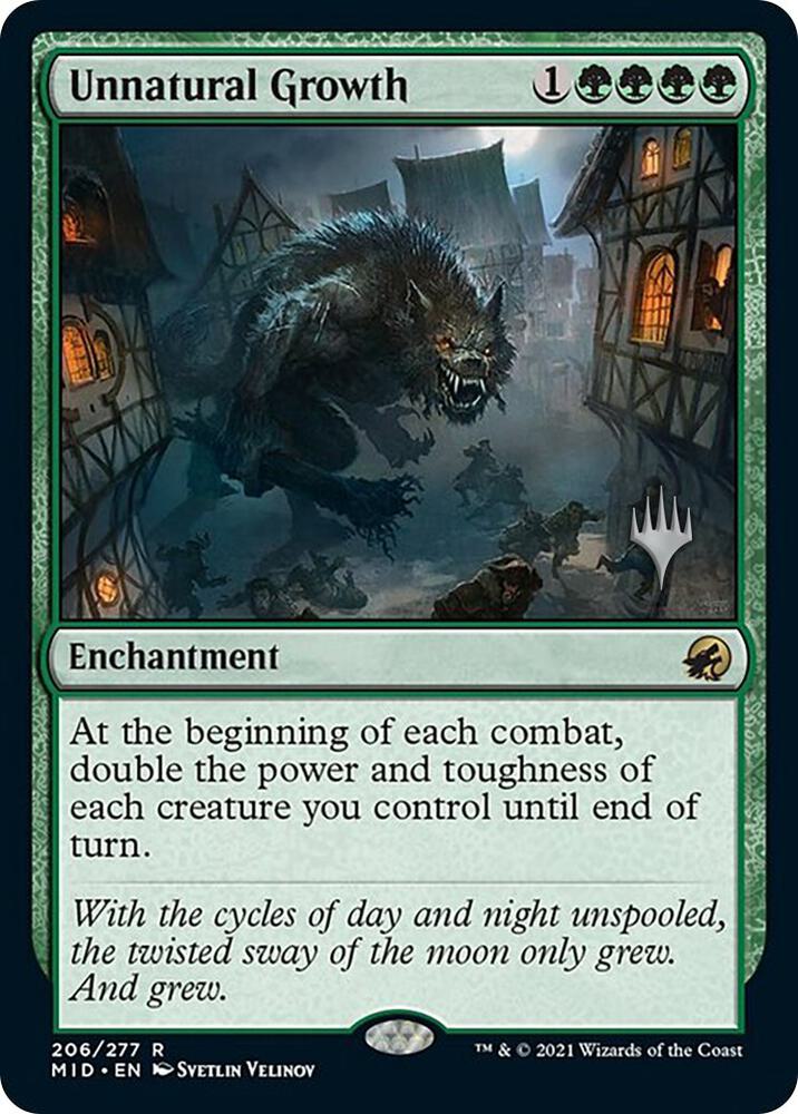 Unnatural Growth 206 (Promo Pack: Innistrad: Midnight Hunt)  - Foil | Good Games Modbury