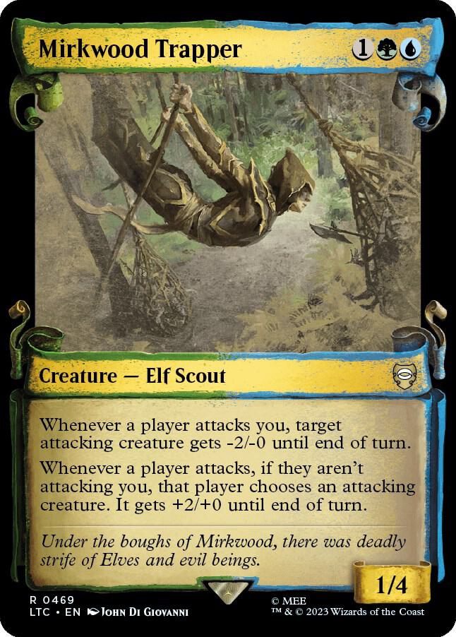 Mirkwood Trapper Showcase Scrolls 469 (Commander: The Lord of the Rings: Tales of Middle-earth)  - Showcase Scroll Foil | Good Games Modbury