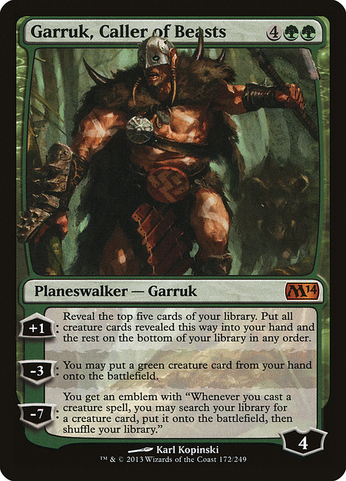 Garruk, Caller of Beasts 172/249 (Magic 2014 (M14))  | Good Games Modbury