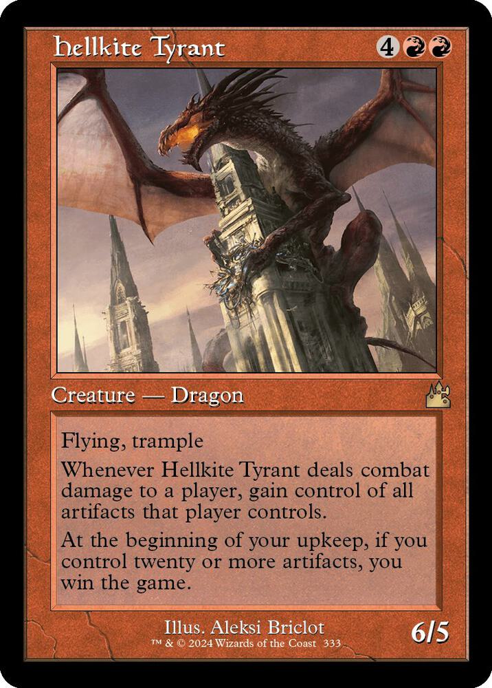 Hellkite Tyrant 333 (Ravnica Remastered)  - Retro | Good Games Modbury