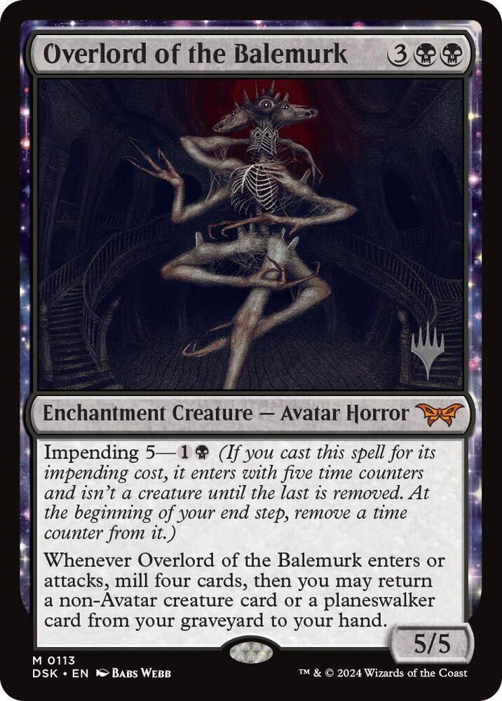 Overlord of the Balemurk 113 (Promo Pack: Duskmourn: House of Horror)  | Good Games Modbury