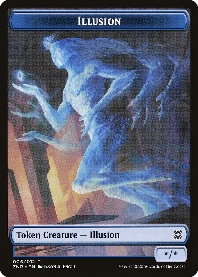 Illusion Token [Zendikar Rising Tokens] | Good Games Modbury