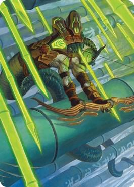 Bamboo Grove Archer Art Card 20 (Art Series: Kamigawa: Neon Dynasty)  | Good Games Modbury