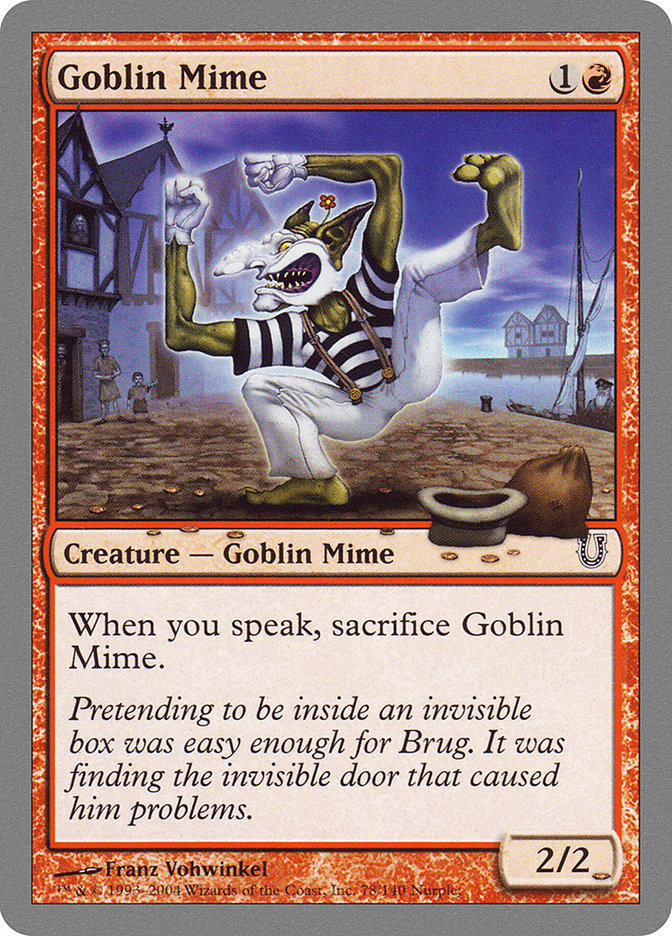 Goblin Mime 78/140 (Unhinged)  | Good Games Modbury