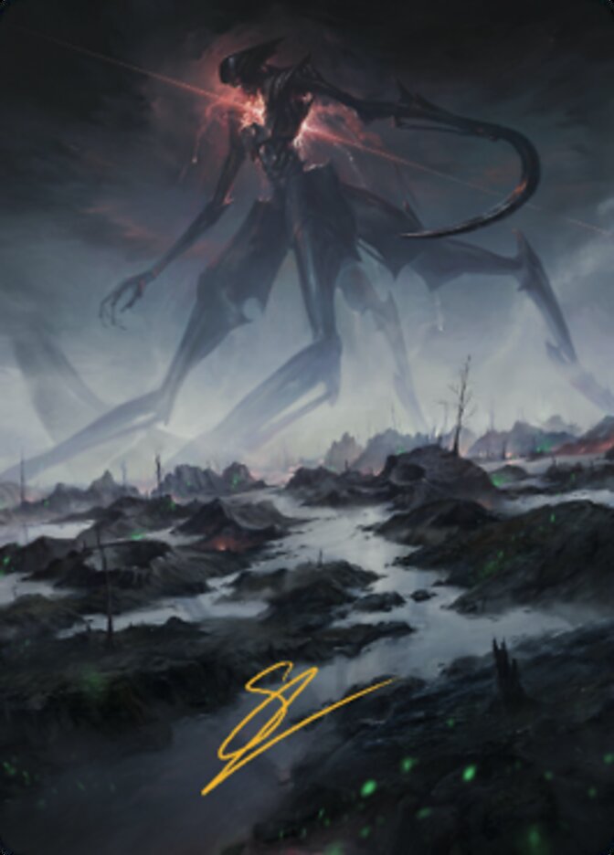 Swamp (1) Art Card (Gold-Stamped Signature) [The Brothers' War Art Series] | Good Games Modbury