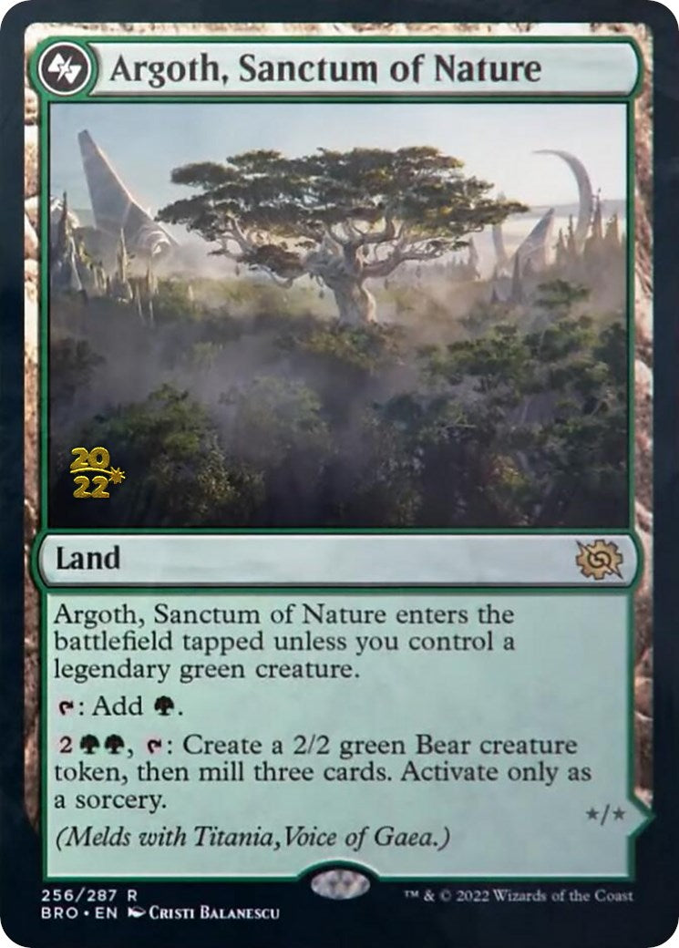 Argoth, Sanctum of Nature [The Brothers' War: Prerelease Promos] | Good Games Modbury