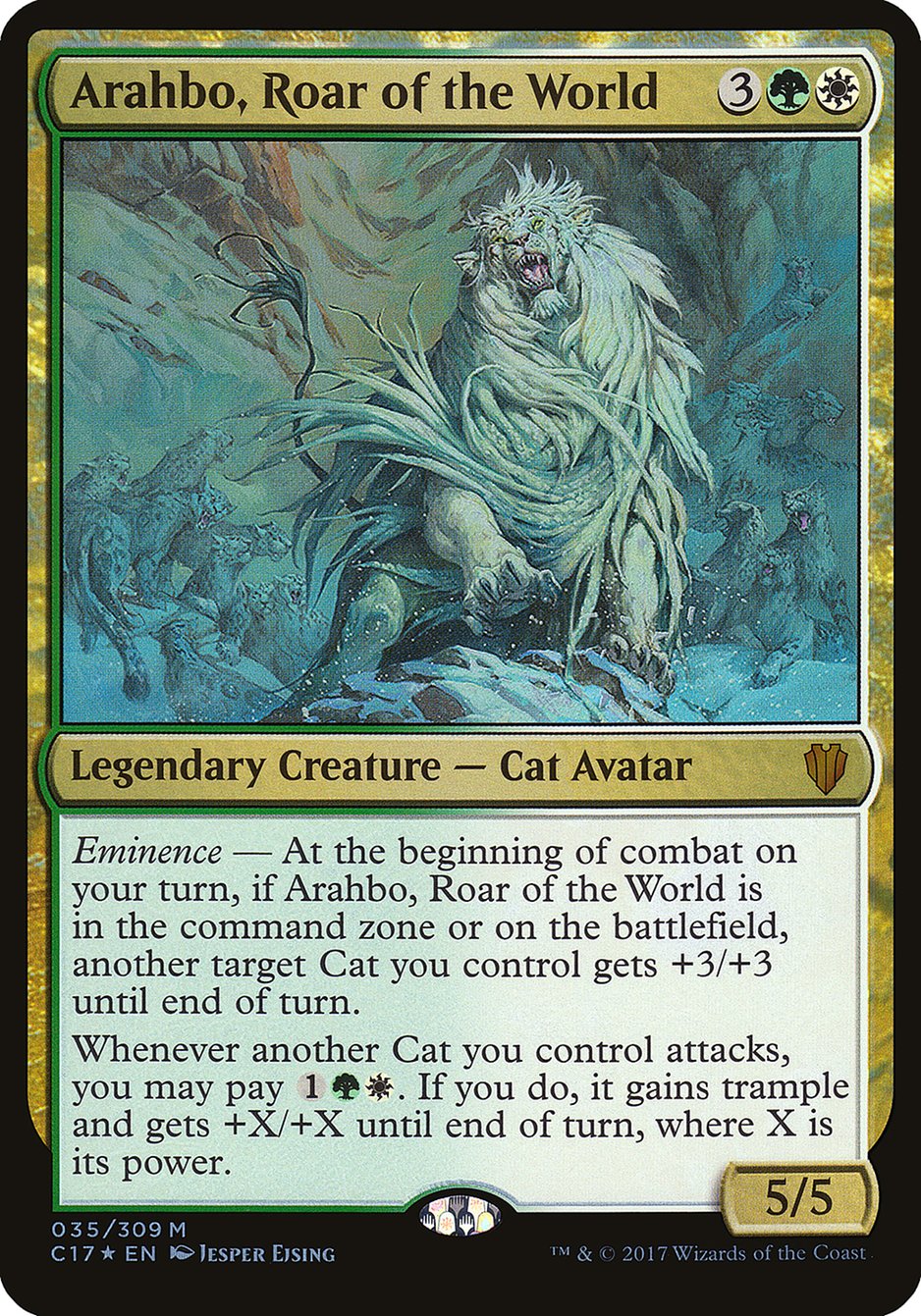 Arahbo, Roar of the World (Oversized) [Commander 2017 Oversized] | Good Games Modbury