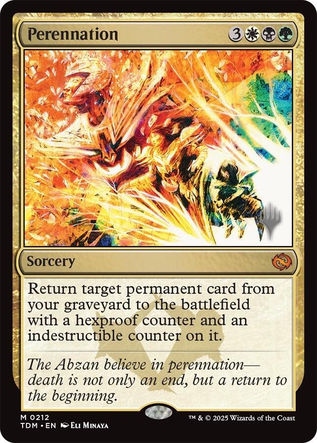 Perennation 212 (Promo Pack: Tarkir: Dragonstorm)  - Foil | Good Games Modbury