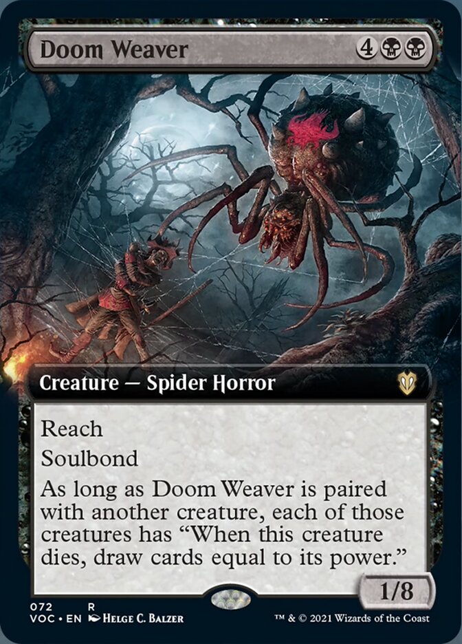 Doom Weaver (Extended Art) [Innistrad: Crimson Vow Commander] | Good Games Modbury