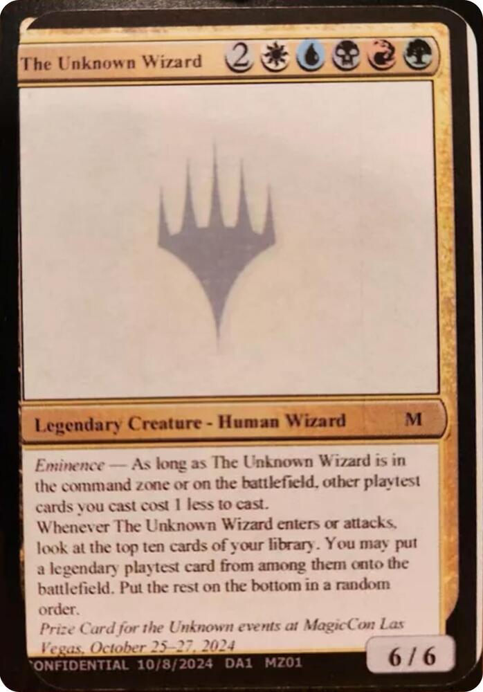 The Unknown Wizard MZ01/477 (Un-Known Event Playtest Cards)  | Good Games Modbury