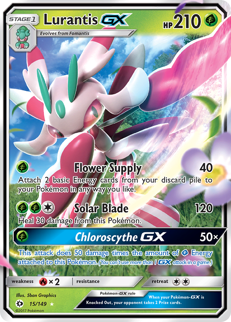 Lurantis GX (15/149) [Sun & Moon: Base Set] | Good Games Modbury