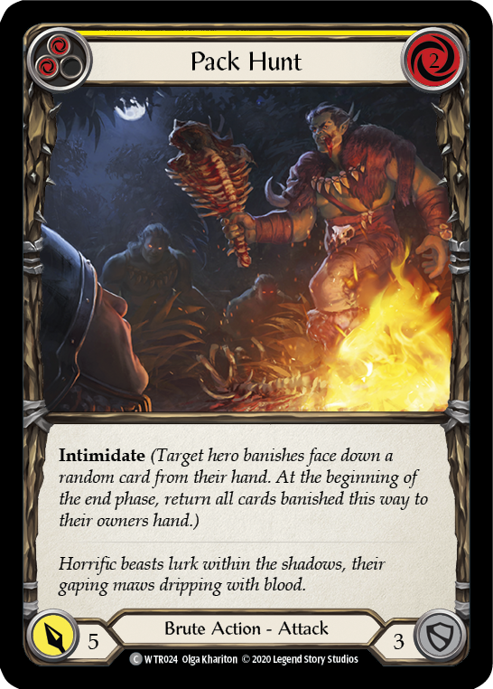 Pack Hunt (Yellow) [U-WTR024] (Welcome to Rathe Unlimited)  Unlimited Rainbow Foil | Good Games Modbury