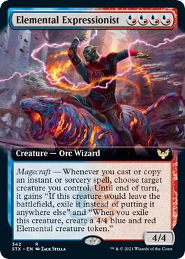 Elemental Expressionist Extended Art 342/275 (Strixhaven: School of Mages)  - Foil | Good Games Modbury