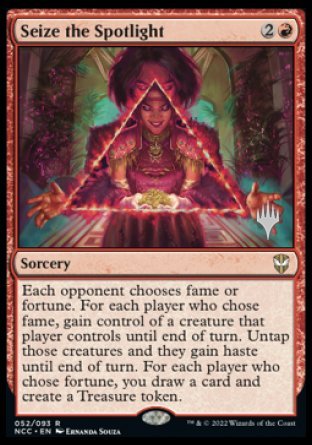 Seize the Spotlight (Promo Pack) [Streets of New Capenna Commander Promos] | Good Games Modbury