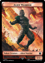 Soldier // Alien Warrior Double-Sided Token [Doctor Who Tokens] | Good Games Modbury