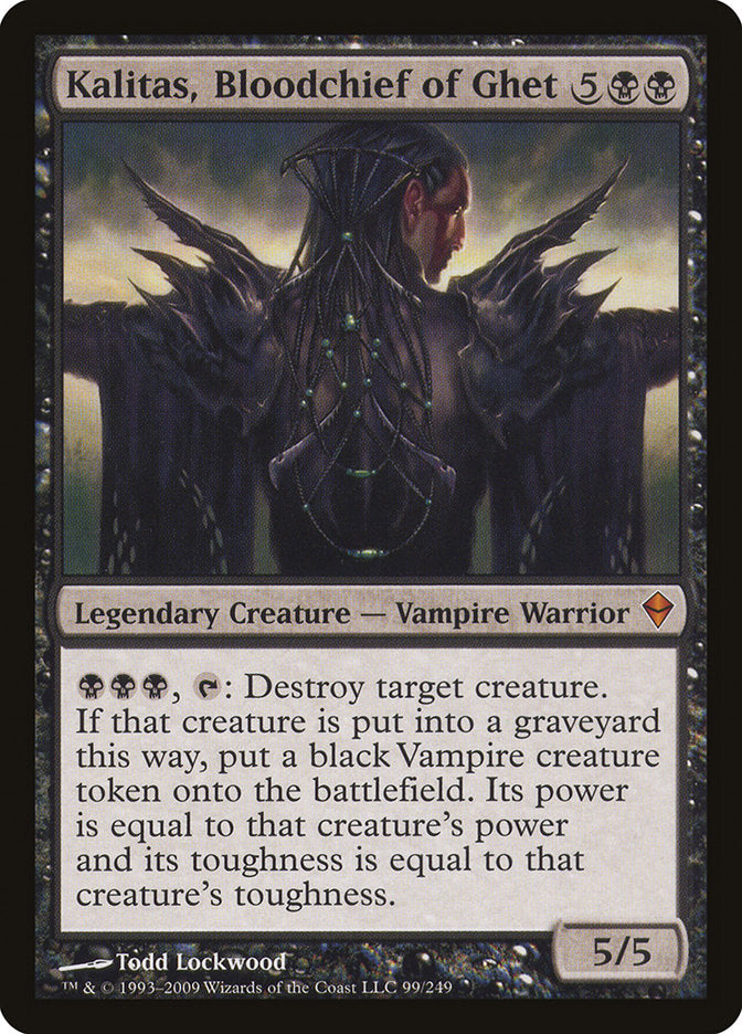 Kalitas, Bloodchief of Ghet 99/249 (Zendikar)  - Foil | Good Games Modbury