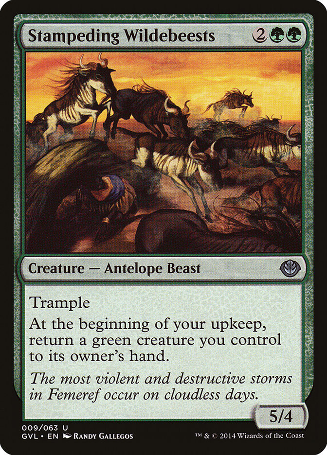 Stampeding Wildebeests 9/63 (Duel Decks: Anthology)  | Good Games Modbury