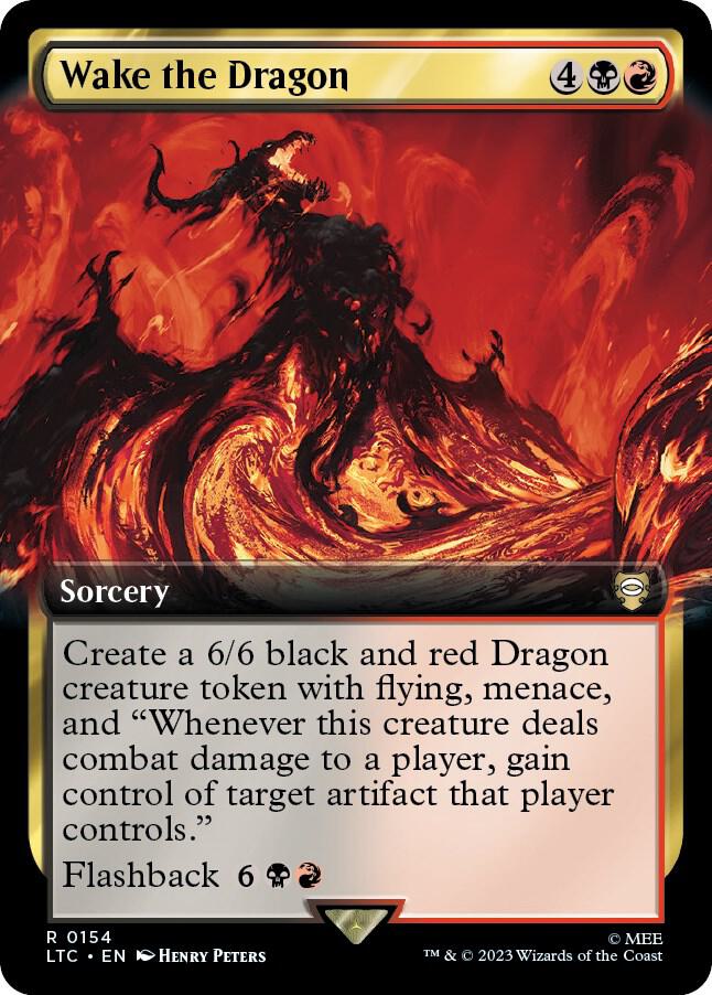 Wake the Dragon 154 (Commander: The Lord of the Rings: Tales of Middle-earth)  - Extended Art | Good Games Modbury