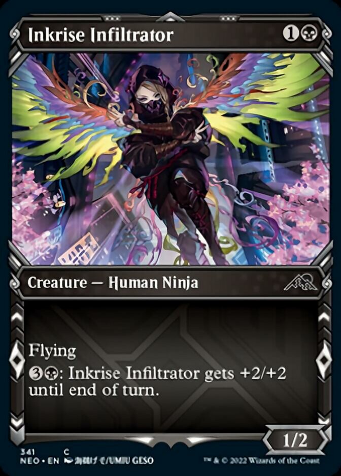 Inkrise Infiltrator (Showcase Ninja) [Kamigawa: Neon Dynasty] | Good Games Modbury