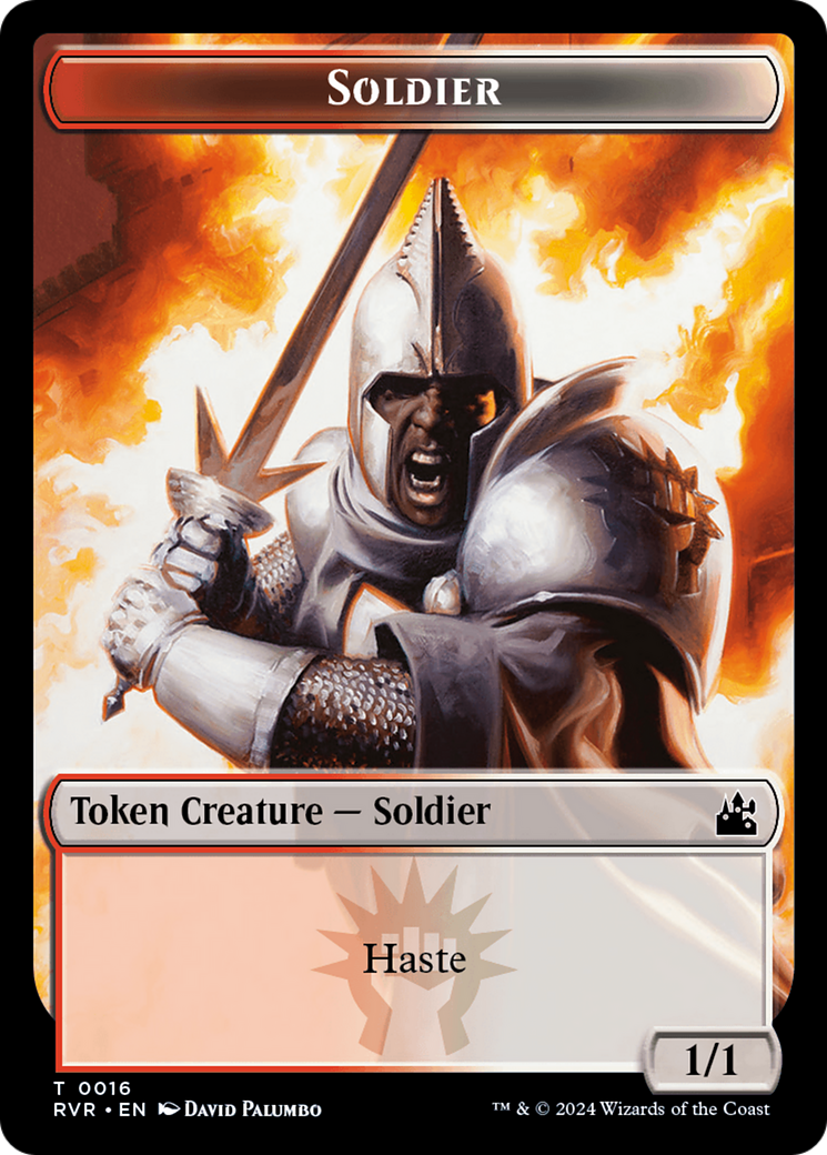 Soldier Token [Ravnica Remastered Tokens] | Good Games Modbury