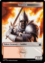 Goblin (0008) // Soldier Double-Sided Token [Ravnica Remastered Tokens] | Good Games Modbury