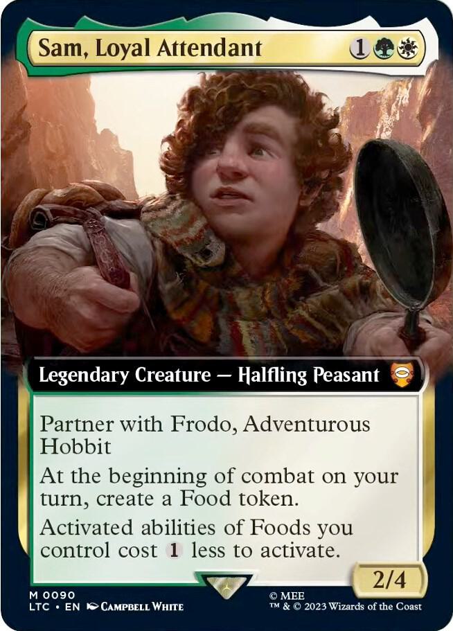 Sam, Loyal Attendant 90 (Commander: The Lord of the Rings: Tales of Middle-earth)  - Extended Art | Good Games Modbury