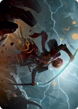 Raiyuu Storms Edge Art Card 31 (Art Series: Kamigawa: Neon Dynasty)  | Good Games Modbury