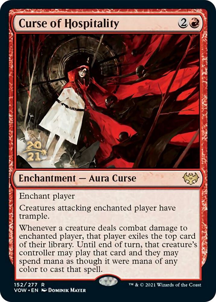 Curse of Hospitality 152s/137 (Prerelease Cards)  - Foil | Good Games Modbury