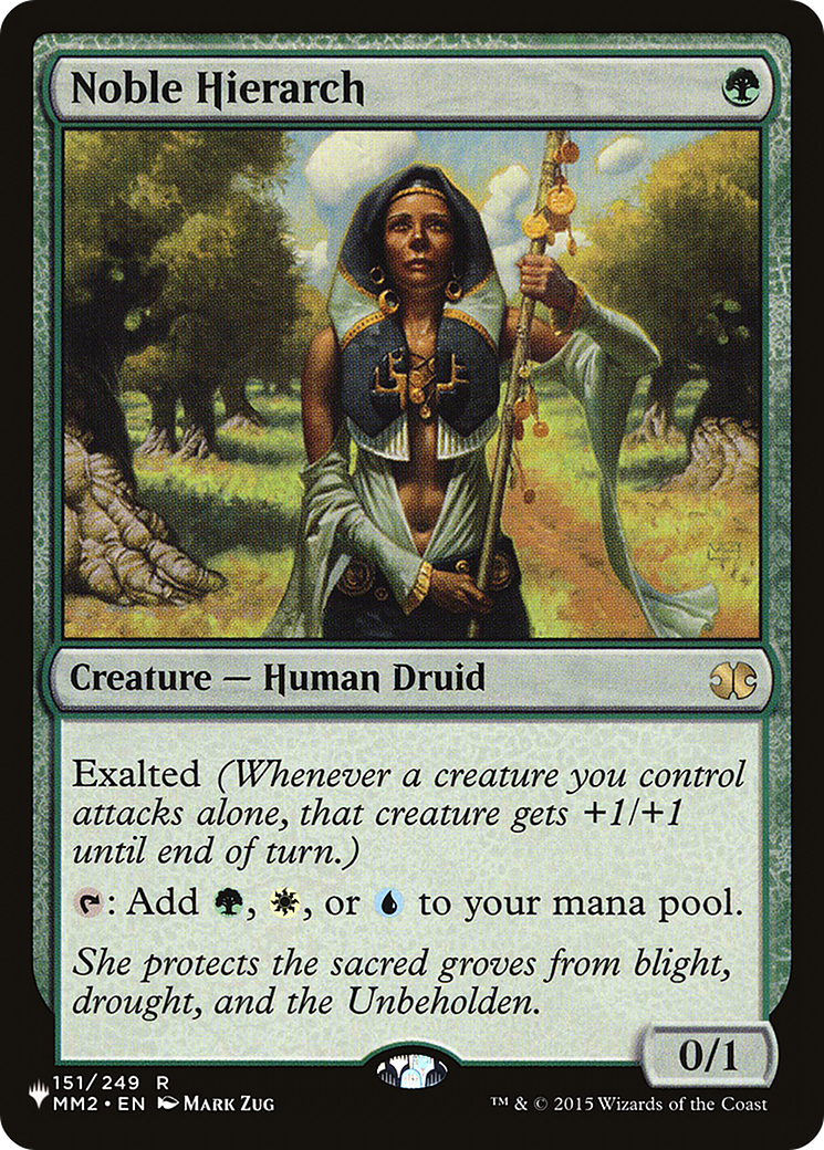 Noble Hierarch [The List Reprints] | Good Games Modbury