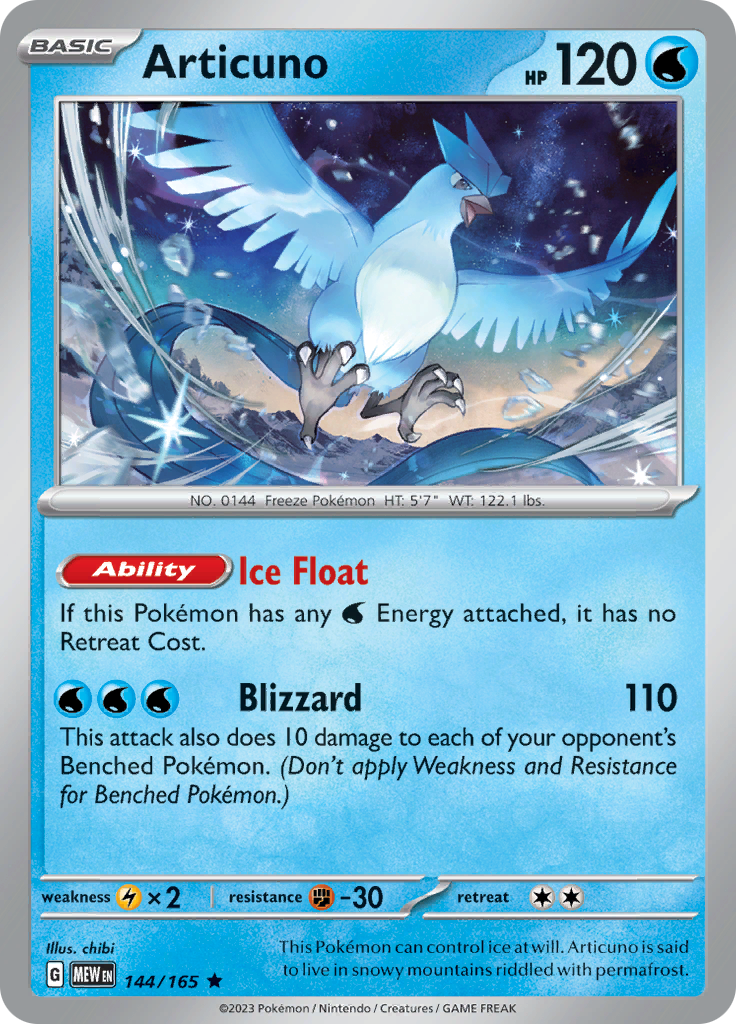 Articuno (144/165) [Scarlet & Violet: 151] | Good Games Modbury