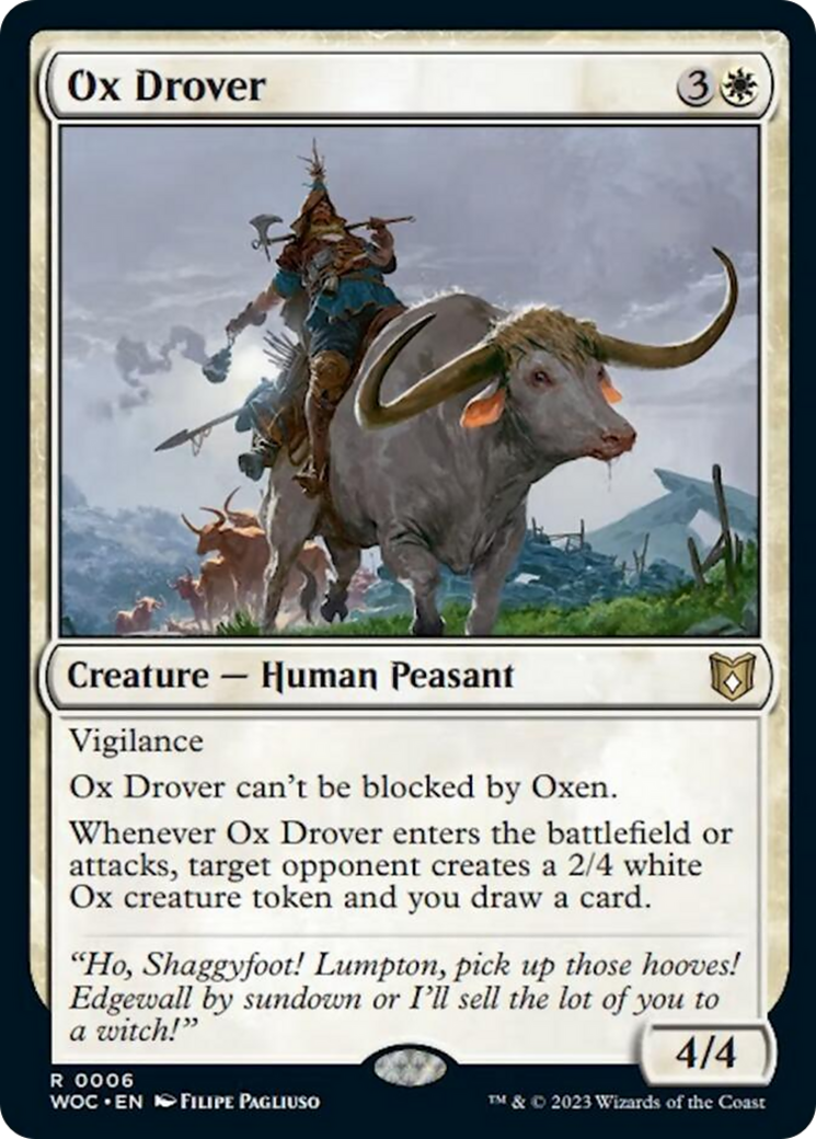 Ox Drover [Wilds of Eldraine Commander] | Good Games Modbury
