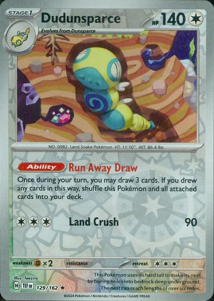 Dudunsparce (129/162) [Scarlet & Violet: Temporal Forces] | Good Games Modbury