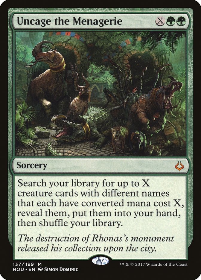Uncage the Menagerie 137/199 (Hour of Devastation)  - Foil | Good Games Modbury