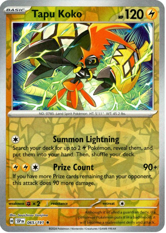 Tapu Koko (065/191) [Scarlet & Violet: Surging Sparks] | Good Games Modbury