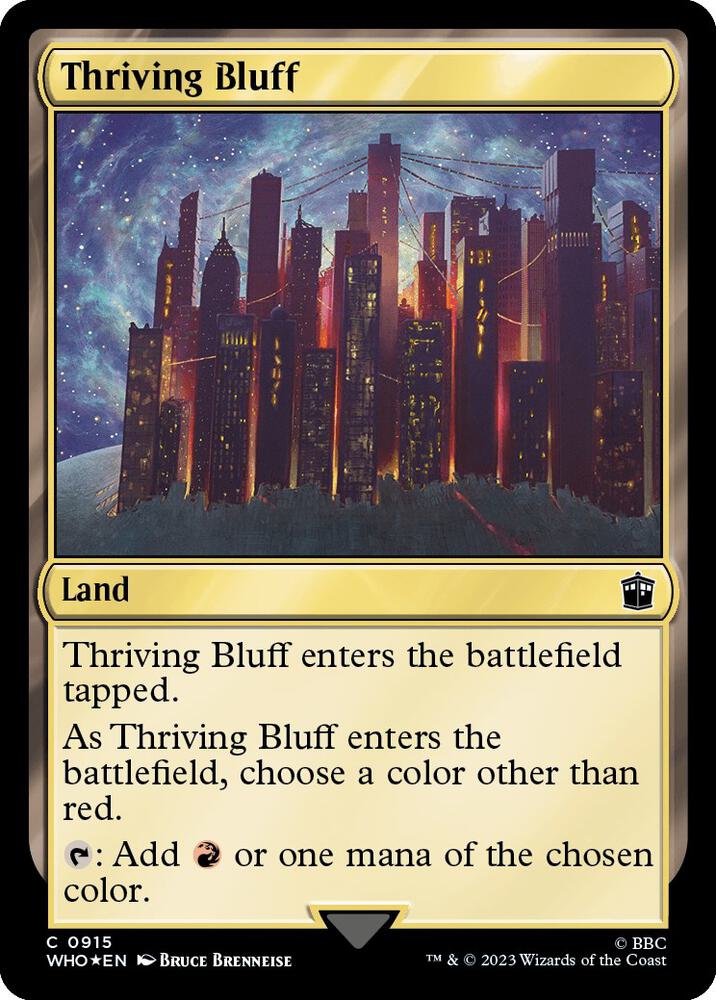Thriving Bluff 915/331 (Universes Beyond: Doctor Who)  - Surge Foil | Good Games Modbury