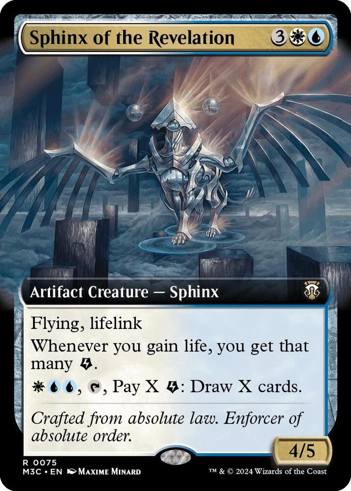 Sphinx of the Revelation 75/411 (Commander: Modern Horizons 3)  - Extended Art Ripple Foil | Good Games Modbury