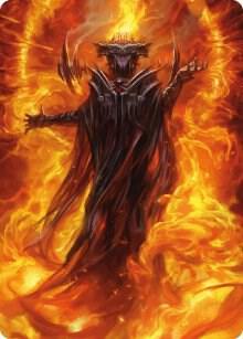 Sauron the Dark Lord Art Card 21 (Art Series: Universes Beyond: The Lord of the Rings: Tales of Middle-earth)  | Good Games Modbury