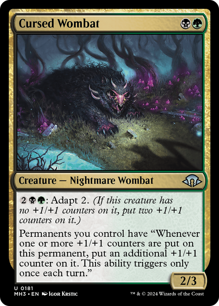 Cursed Wombat [Modern Horizons 3] | Good Games Modbury