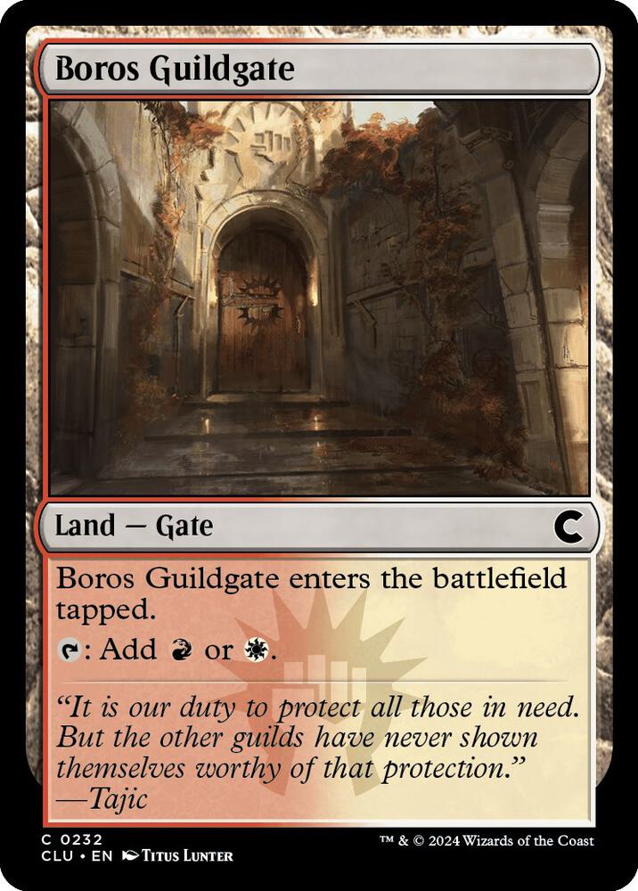Boros Guildgate 232/284 (Ravnica: Clue Edition)  | Good Games Modbury