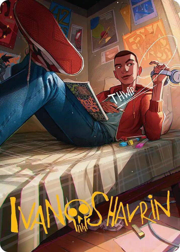 Miles Morales Art Card Gold Stamped Signature 35 (Art Series: Marvel's Spider-Man)  | Good Games Modbury